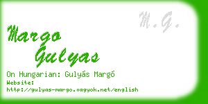 margo gulyas business card
