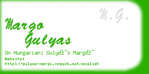margo gulyas business card